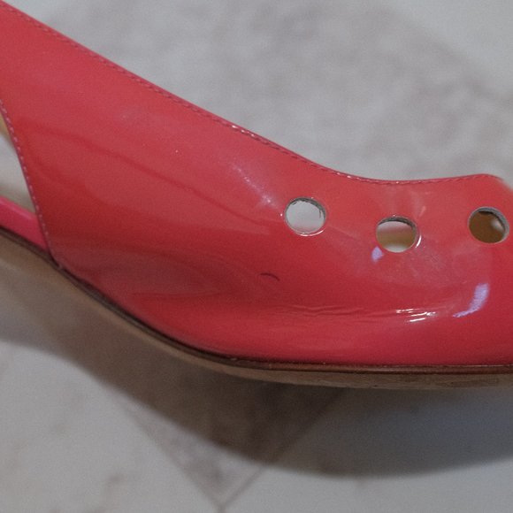 { Kate Spade Heels } Chunky Kitten Slingback Pink Heels - Picture 12 of 12